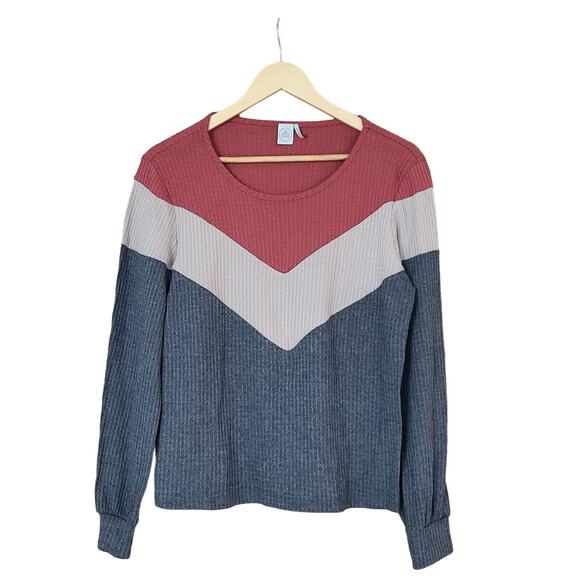 Paper Crane Waffle Texture Long Sleeve‎ Top Women's M - Picture 1 of 3
